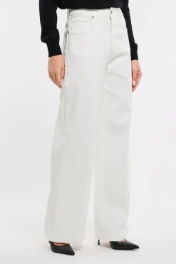 Pantalone 5 tasche a palazzo Dixie in cotone
