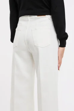 Pantalone 5 tasche a palazzo Dixie in cotone