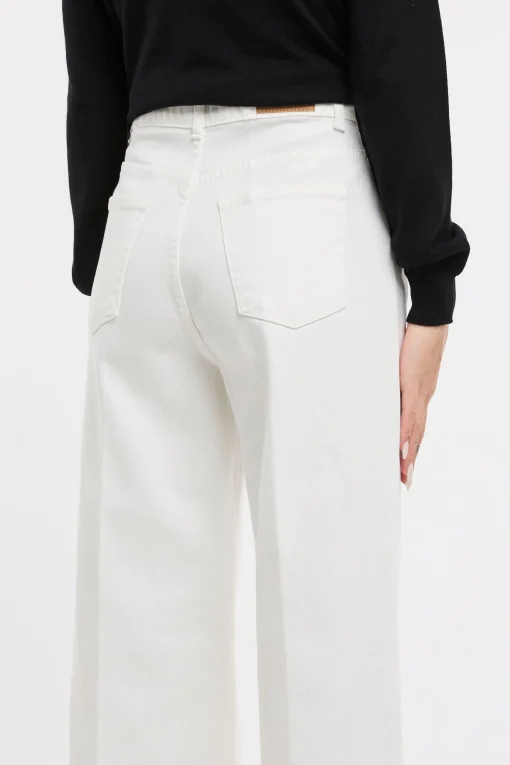 Pantalone 5 tasche a palazzo Dixie in cotone