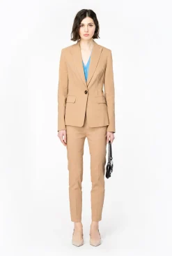 Pantalone a sigaretta Pinko in lino stretch