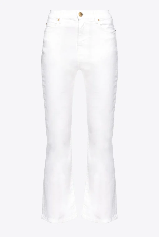 Pantalone bootcut Pinko in bull di cotone