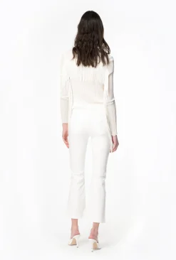 Pantalone bootcut Pinko in bull di cotone