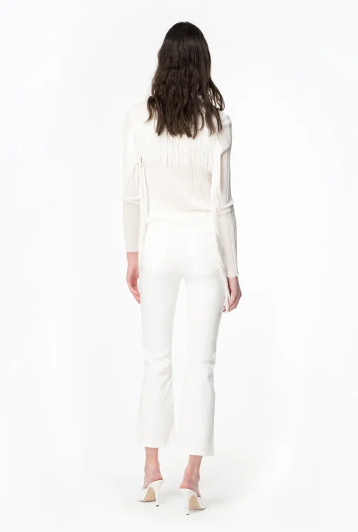 Pantalone bootcut Pinko in bull di cotone