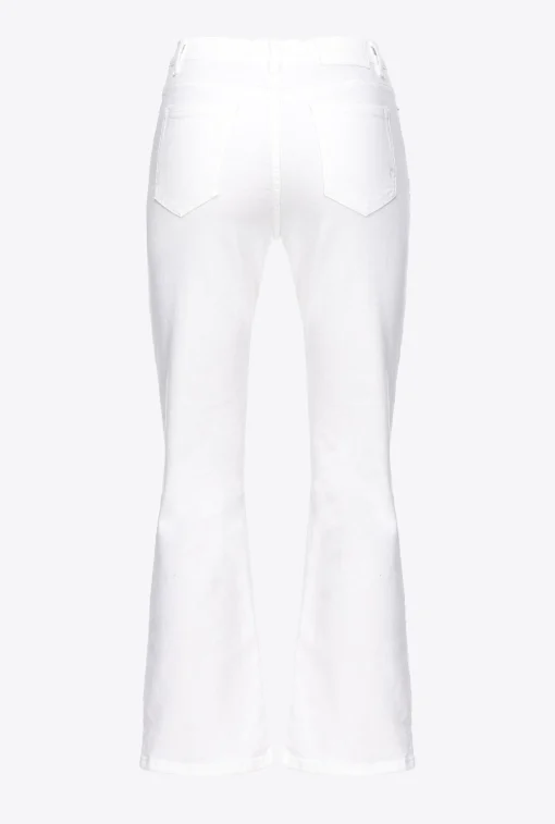 Pantalone bootcut Pinko in bull di cotone