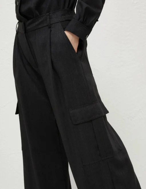 Pantalone cargo Marella in misto lana