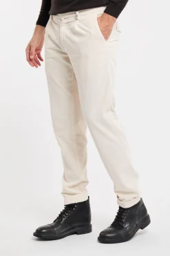 Pantalone Myths in velluto millerighe con pence