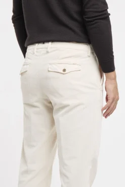 Pantalone Myths in velluto millerighe con pence