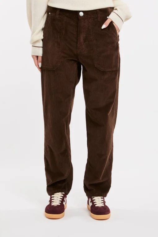 Pantalone Pinko in velluto millerighe
