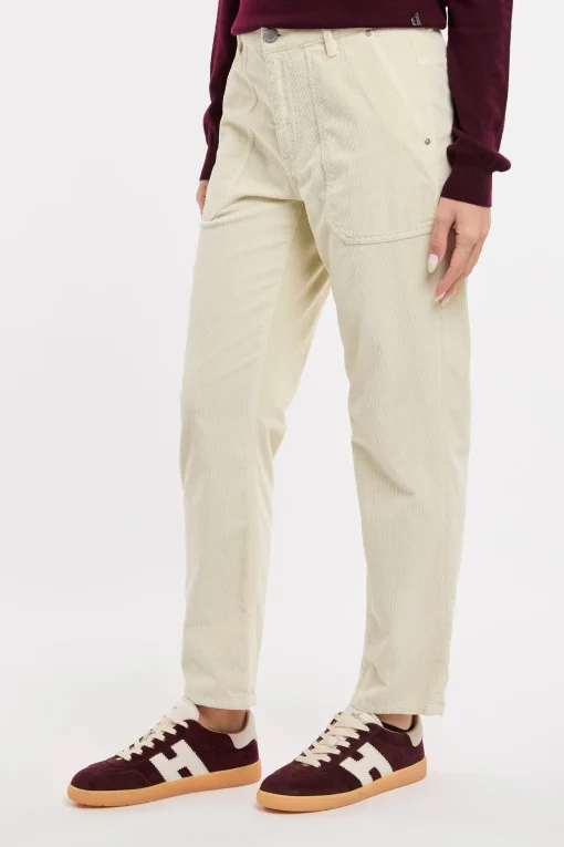 Pantalone Pinko in velluto millerighe