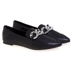 Pantofola Steve Madden in pelle con maxicatena