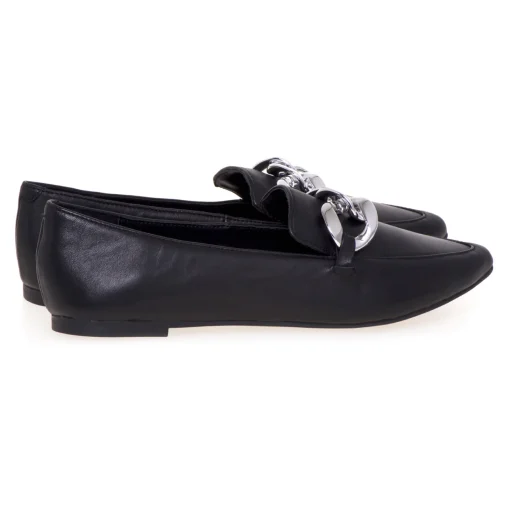 Pantofola Steve Madden in pelle con maxicatena