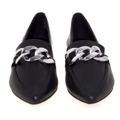 Pantofola Steve Madden in pelle con maxicatena