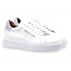 Philipp Plein Lo-Top Sneakers leather con strass