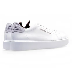 Philipp Plein Lo-Top Sneakers leather con strass
