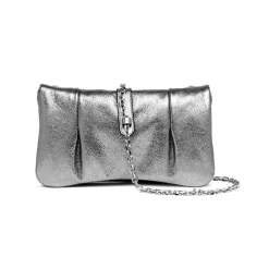 Pochette Gianni Chiarini Glenda in pelle laminata con tracolla
