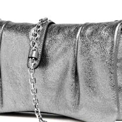 Pochette Gianni Chiarini Glenda in pelle laminata con tracolla