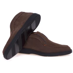 Polacco Santoni in nabuck senza lacci