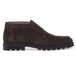 Polacco senza lacci Santoni in camoscio