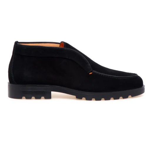 Polacco senza lacci Santoni in camoscio