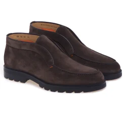 Polacco senza lacci Santoni in camoscio