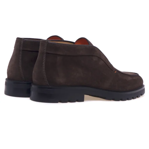 Polacco senza lacci Santoni in camoscio