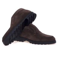 Polacco senza lacci Santoni in camoscio