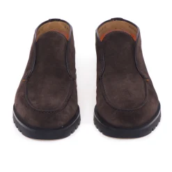 Polacco senza lacci Santoni in camoscio