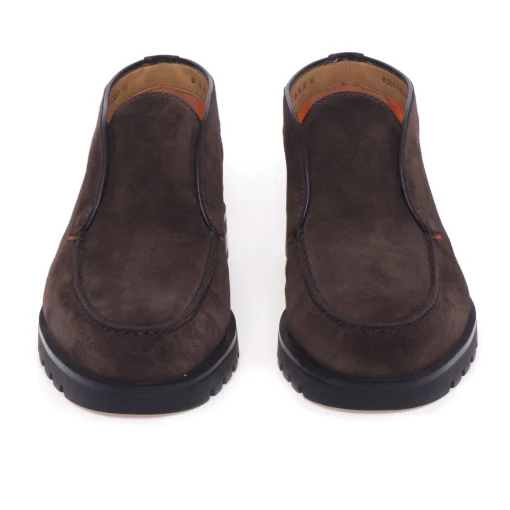 Polacco senza lacci Santoni in camoscio
