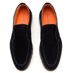 Polacco senza lacci Santoni in camoscio