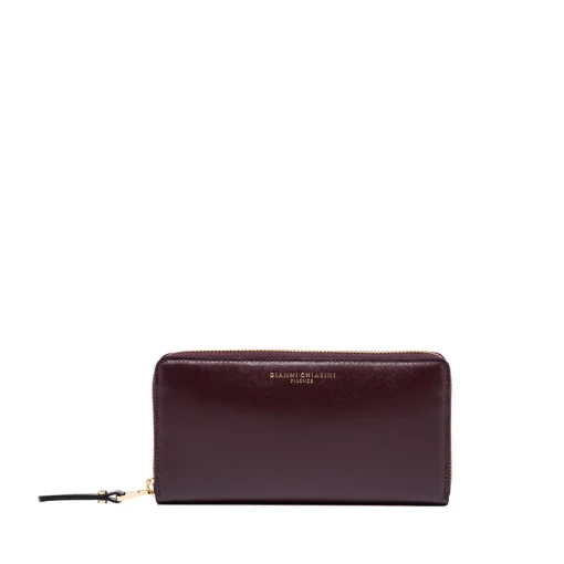 Portafoglio zip around Gianni Chiarini in pelle lucida