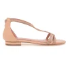 Sandalo basso Bibi Lou in ecopelle con strass