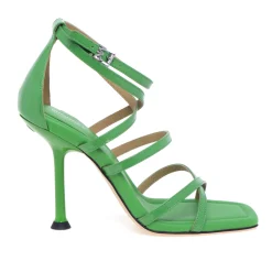 Sandalo Michael Kors Imany Strappy in vernice con tacco 105 mm
