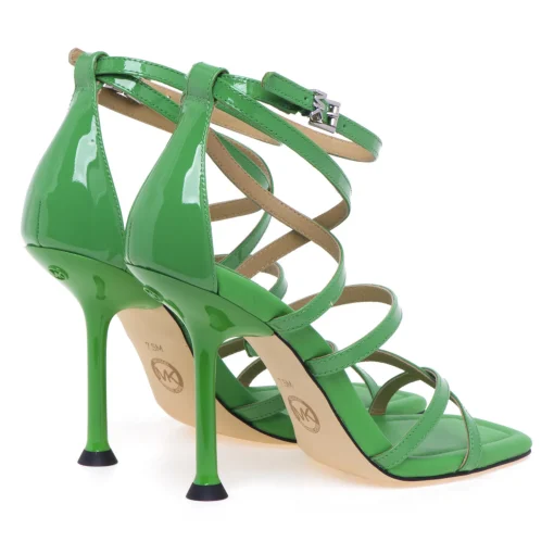 Sandalo Michael Kors Imany Strappy in vernice con tacco 105 mm