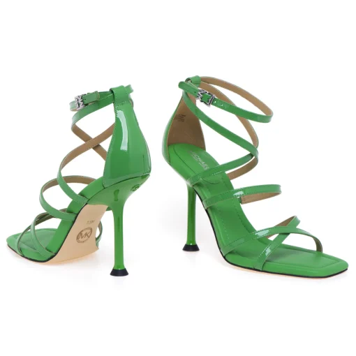 Sandalo Michael Kors Imany Strappy in vernice con tacco 105 mm