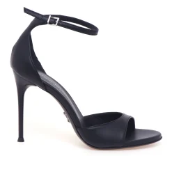 Sandalo Sergio Levantesi in pelle con tacco 10,5 cm