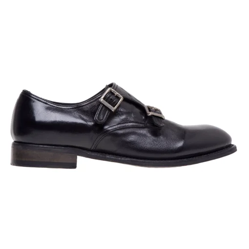 Scarpa doppia fibbia Sturlini Firenze in pelle