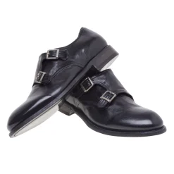 Scarpa doppia fibbia Sturlini Firenze in pelle