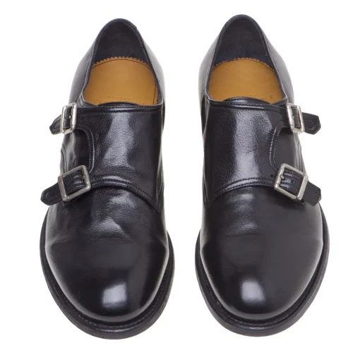Scarpa doppia fibbia Sturlini Firenze in pelle