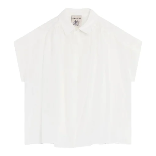 Semicouture blusa Cassiopea in mussola di cotone