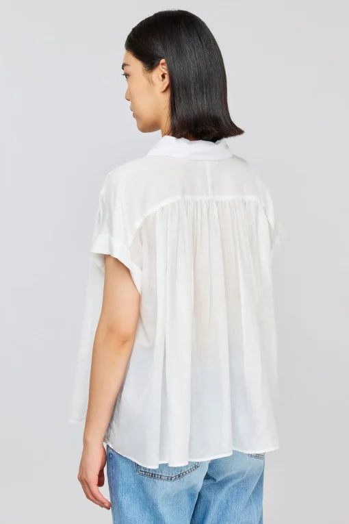 Semicouture blusa Cassiopea in mussola di cotone
