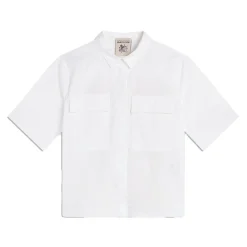 Semicouture camicia Elea in cotone a manica corta