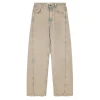 Semicouture panatlone Alexia in denim con lavaggio dirty