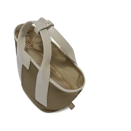 Shopping Furla Piuma S Tote in pelle e tessuto