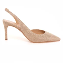 Sling back Michael Kors "Alina Flex" in lurex con tacco 75 mm