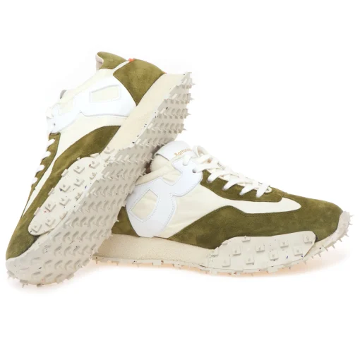 Sneaker Barracuda "Impact" in camoscio  e tessuto