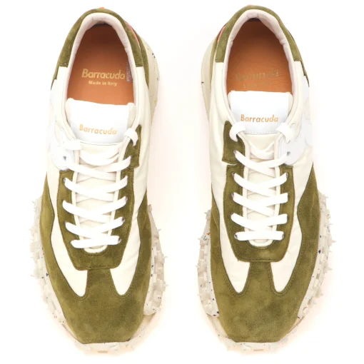 Sneaker Barracuda "Impact" in camoscio  e tessuto