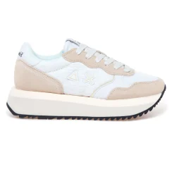 Sneaker Big Ally Flower in camoscio e tessuto ricamato