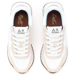Sneaker Big Ally Flower in camoscio e tessuto ricamato