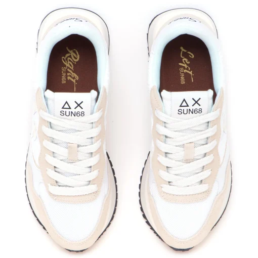 Sneaker Big Ally Flower in camoscio e tessuto ricamato