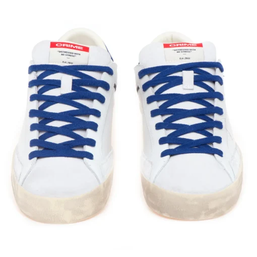 Sneaker Crime London "Distressed" in pelle e camoscio